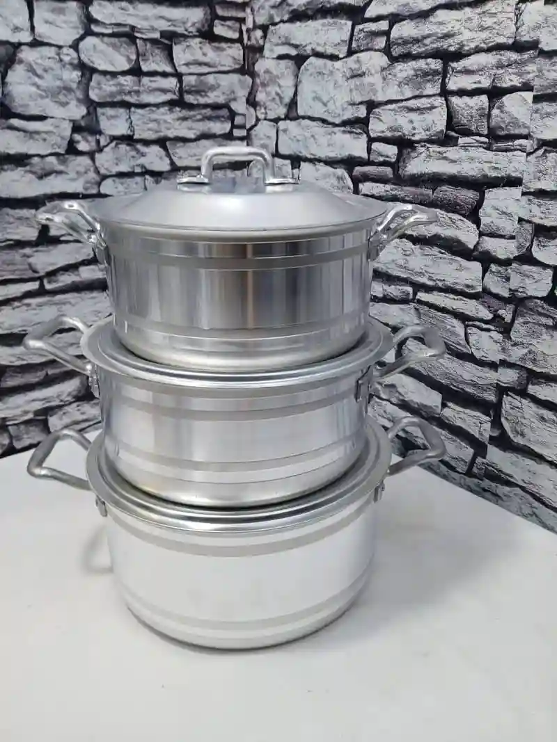 Serier Marmite Aluminium 3 Pièce